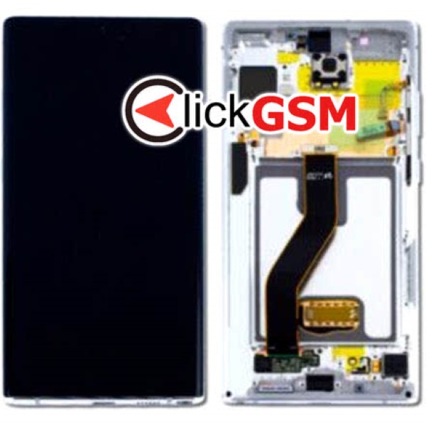 Piesa Piesa Display Original Cu Touchscreen Si Rama Alb Samsung Galaxy Note10.plus 1fs5