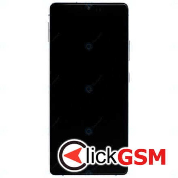 Piesa Piesa Display Original Cu Touchscreen Si Rama Alb Samsung Galaxy S10 Lite 10rb