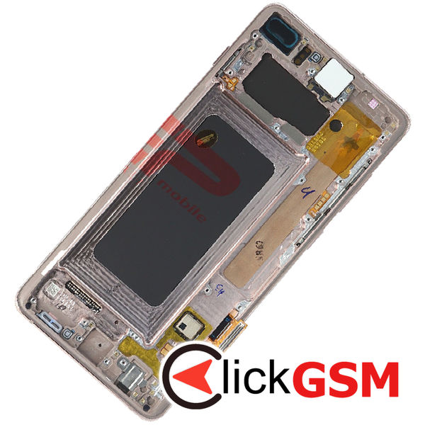 Piesa Display Original Cu Touchscreen Si Rama Alb Samsung Galaxy S10.plus 4iwa