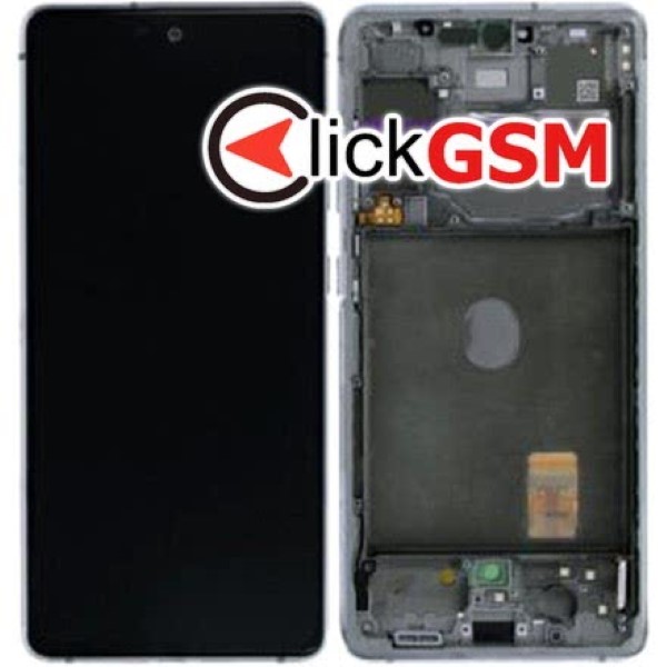 Piesa Display Original Cu Touchscreen Si Rama Alb Samsung Galaxy S20 Fe 1cmr