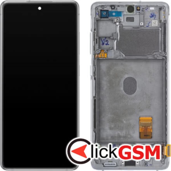 Piesa Piesa Display Original Cu Touchscreen Si Rama Alb Samsung Galaxy S20 Fe 5g Cy8