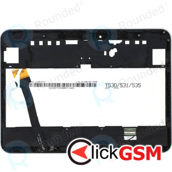 Piesa Piesa Display Original Cu Touchscreen Si Rama Alb Samsung Galaxy Tab 4 10.1 1w13