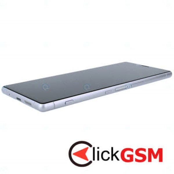 Piesa Display Original Cu Touchscreen Si Rama Alb Sony Xperia 1 Nd6