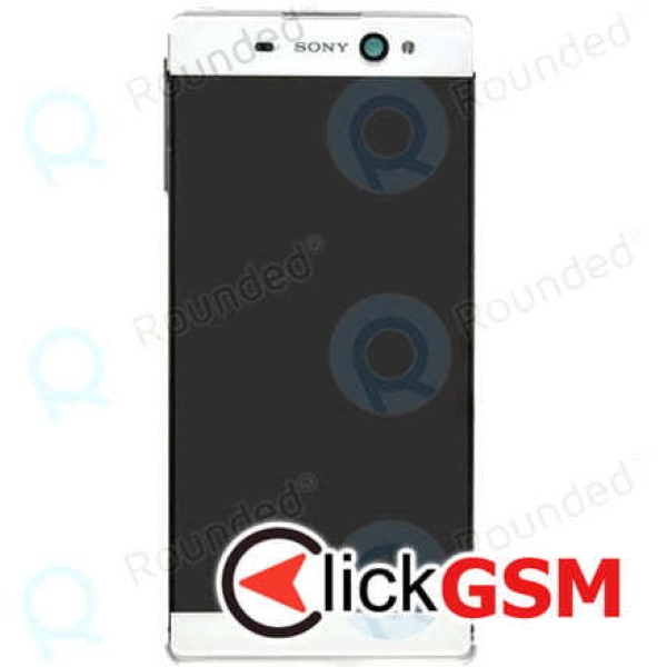 Piesa Piesa Display Original Cu Touchscreen Si Rama Alb Sony Xperia Xa Ultra Snm