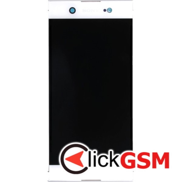 Piesa Display Original Cu Touchscreen Si Rama Alb Sony Xperia Xa1 Ultra Ykv