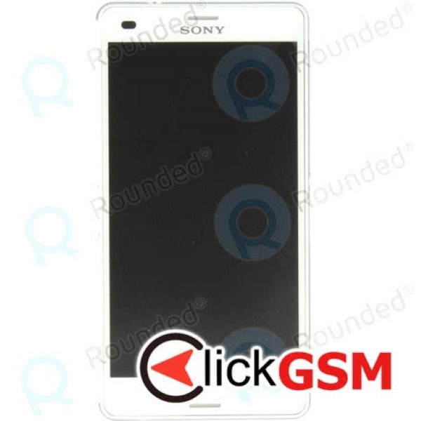 Piesa Piesa Display Original Cu Touchscreen Si Rama Alb Sony Xperia Z3 Compact Z98