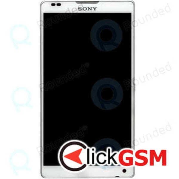 Piesa Piesa Display Original Cu Touchscreen Si Rama Alb Sony Xperia Zl 15xt