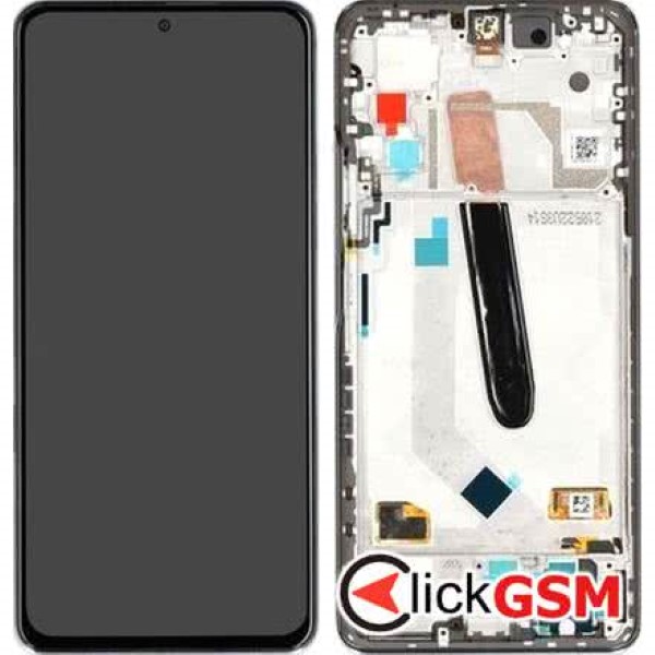 Piesa Display Original Cu Touchscreen Si Rama Alb Xiaomi Mi 11i Kl1