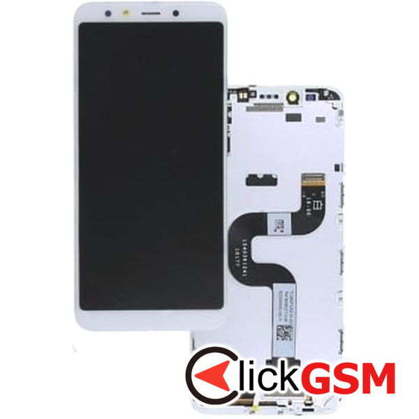 Piesa Piesa Display Original Cu Touchscreen Si Rama Alb Xiaomi Mi 6x 2vmh