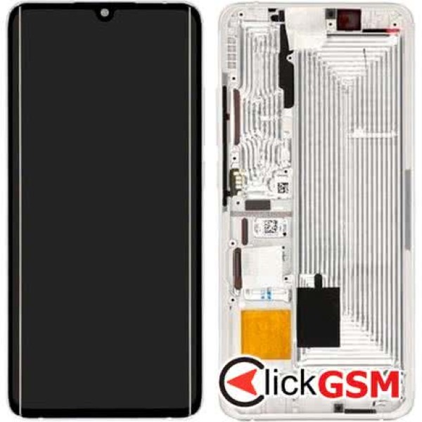 Piesa Piesa Display Original Cu Touchscreen Si Rama Alb Xiaomi Mi Note 10 Pro 1fdu