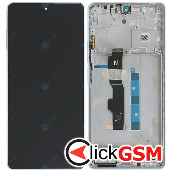 Piesa Display Original Cu Touchscreen Si Rama Alb Xiaomi Redmi Note 13 5g 3kd4