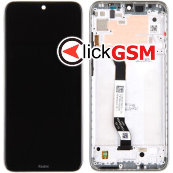 Piesa Piesa Display Original Cu Touchscreen Si Rama Alb Xiaomi Redmi Note 8t 3dns