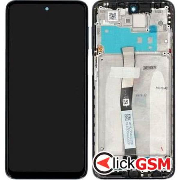 Piesa Piesa Display Original Cu Touchscreen Si Rama Alb Xiaomi Redmi Note 9 Pro Kr7