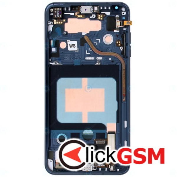 Piesa Piesa Display Original Cu Touchscreen Si Rama Albastru Lg V30 8io