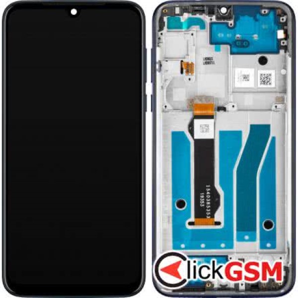 Piesa Display Original Cu Touchscreen Si Rama Albastru Motorola Moto G8 Plus 2xhr