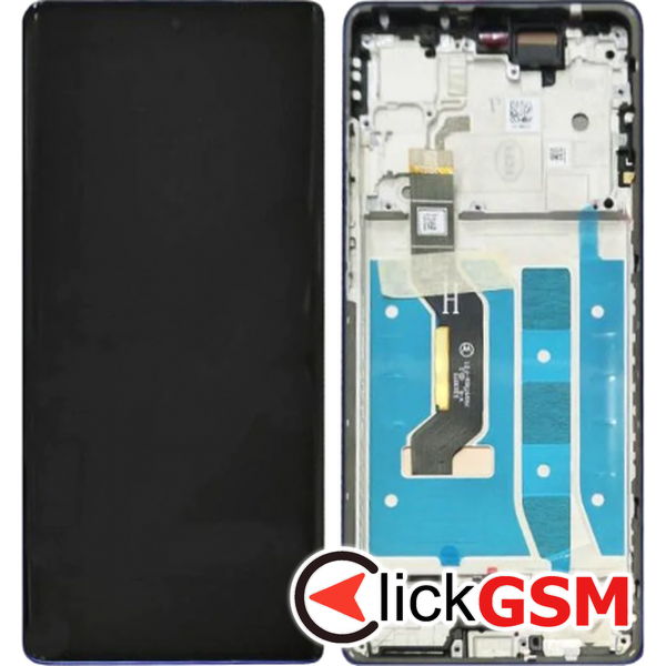 Piesa Piesa Display Original Cu Touchscreen Si Rama Albastru Motorola Moto G85 5g B3h