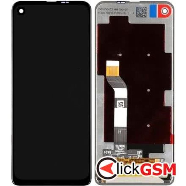 Piesa Display Original Cu Touchscreen Si Rama Albastru Motorola One Vision 1iiq