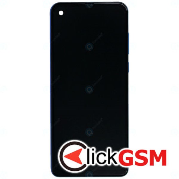 Piesa Piesa Display Original Cu Touchscreen Si Rama Albastru Motorola One Vision Xip