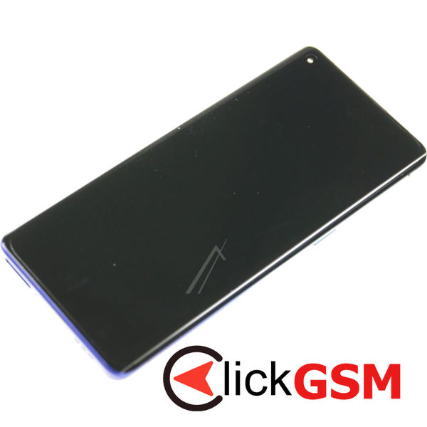 Piesa Piesa Display Original Cu Touchscreen Si Rama Albastru Oppo Reno3 Pro 1s8m