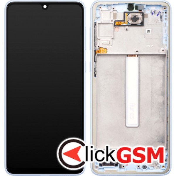 Piesa Display Original Cu Touchscreen Si Rama Albastru Samsung Galaxy A33 5g 1deq