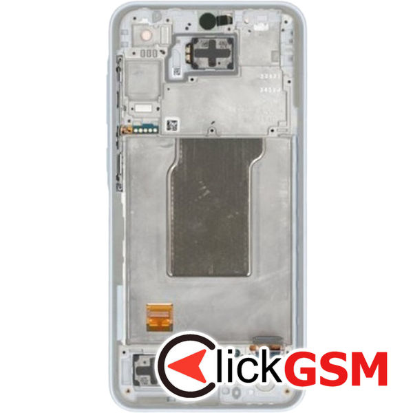 Piesa Display Original Cu Touchscreen Si Rama Albastru Samsung Galaxy A35 2d1x