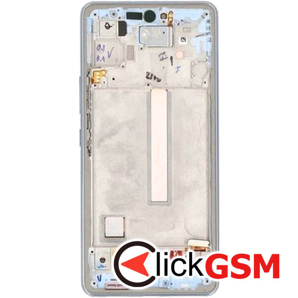 Piesa Display Original Cu Touchscreen Si Rama Albastru Samsung Galaxy A53 5g 40z4