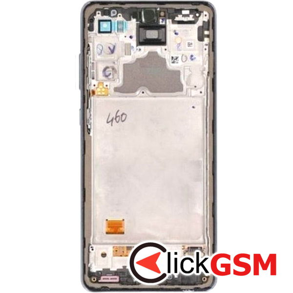 Piesa Display Original Cu Touchscreen Si Rama Albastru Samsung Galaxy A72 40o4