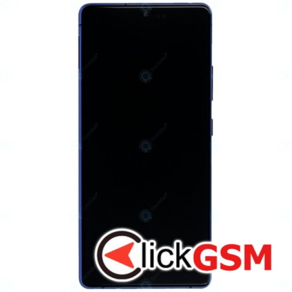 Piesa Piesa Display Original Cu Touchscreen Si Rama Albastru Samsung Galaxy S10 Lite 10ra