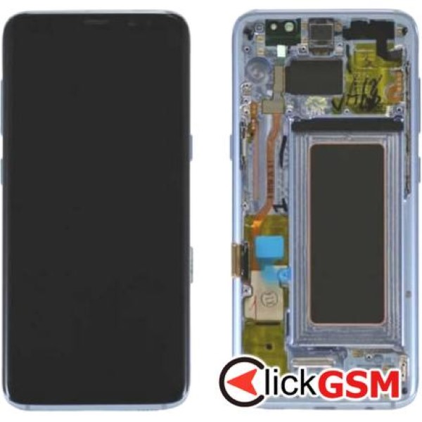 Piesa Display Original Cu Touchscreen Si Rama Albastru Samsung Galaxy S8 32pf