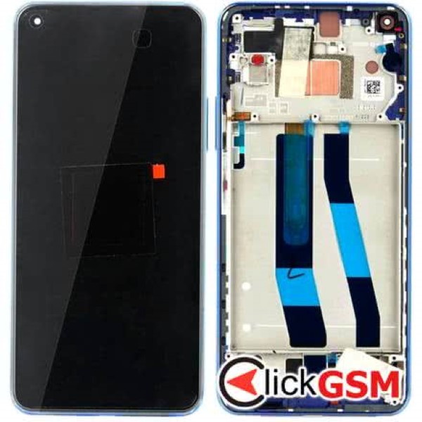 Piesa Display Original Cu Touchscreen Si Rama Albastru Xiaomi Mi 11 Lite 5g Ksd