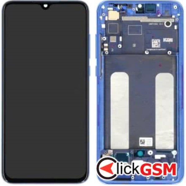 Piesa Piesa Display Original Cu Touchscreen Si Rama Albastru Xiaomi Mi 9 Lite 1hwc