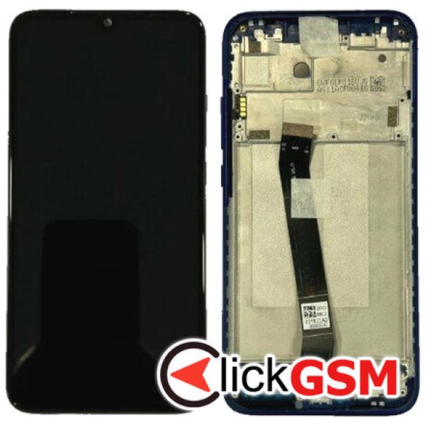 Piesa Piesa Display Original Cu Touchscreen Si Rama Albastru Xiaomi Redmi 7 344y