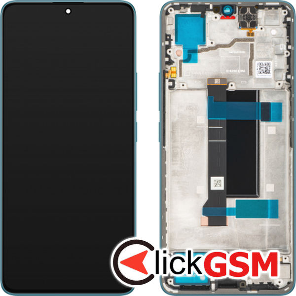 Piesa Display Original Cu Touchscreen Si Rama Albastru Xiaomi Redmi Note 13 Pro 47qi