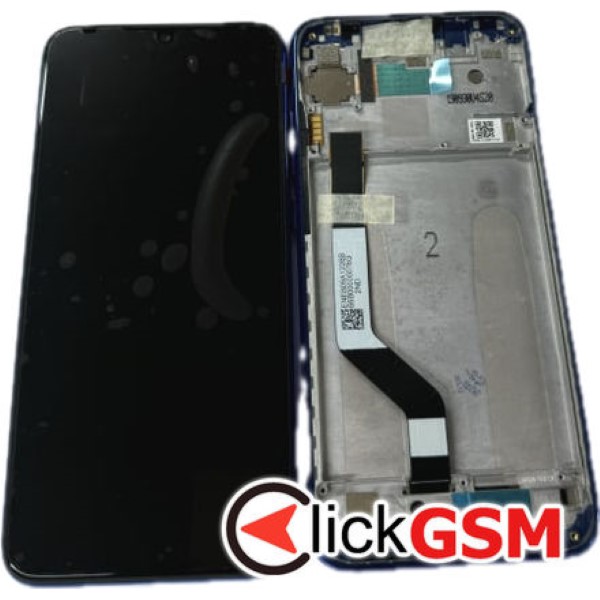 Piesa Display Original Cu Touchscreen Si Rama Albastru Xiaomi Redmi Note 7 3dn7