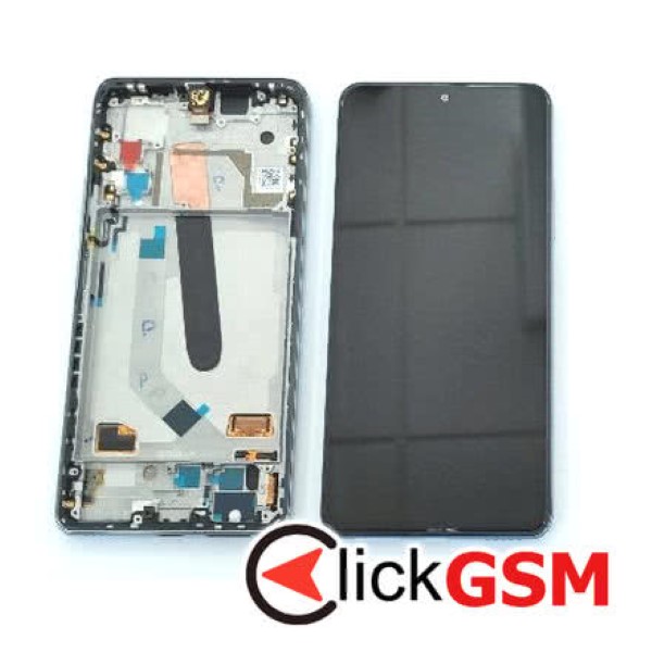 Piesa Display Original Cu Touchscreen Si Rama Albatsru Xiaomi Mi 11i 37yb