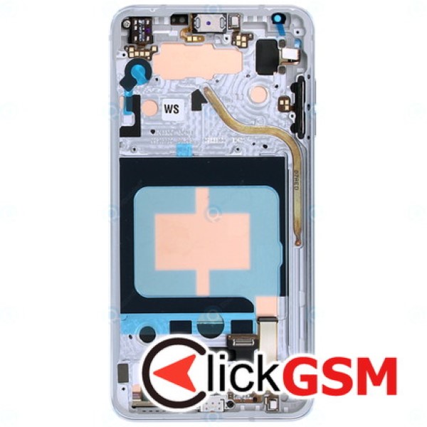 Piesa Display Original Cu Touchscreen Si Rama Argintiu Lg V30 K9k