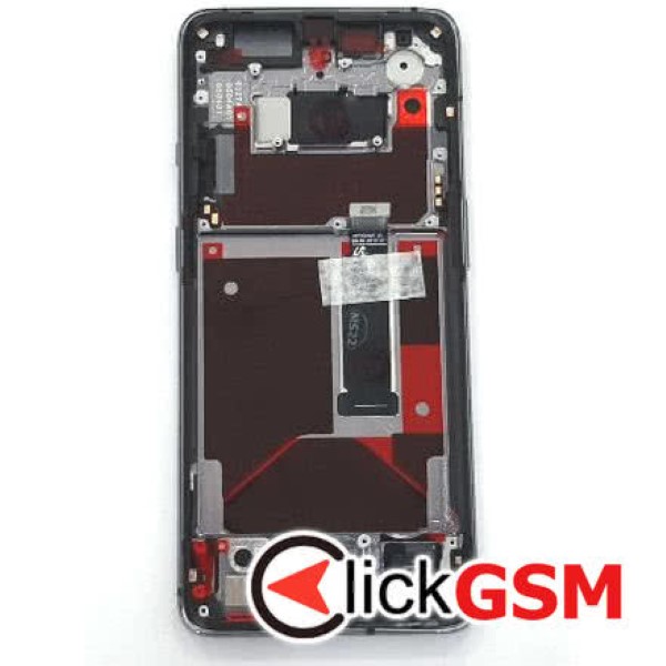 Piesa Display Original Cu Touchscreen Si Rama Argintiu Oneplus 7t 26cw