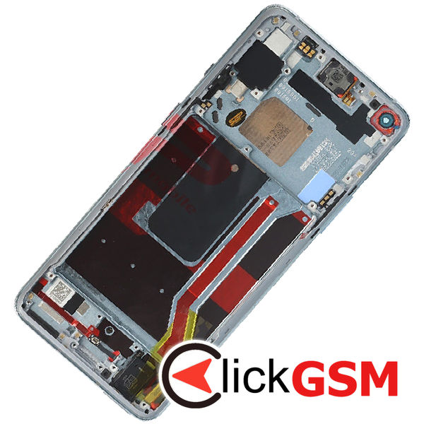 Piesa Display Original Cu Touchscreen Si Rama Argintiu Oneplus 8t 4l0f