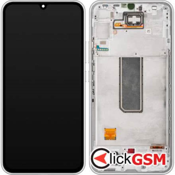 Piesa Display Original Cu Touchscreen Si Rama Argintiu Samsung Galaxy A34 5g 2xiz