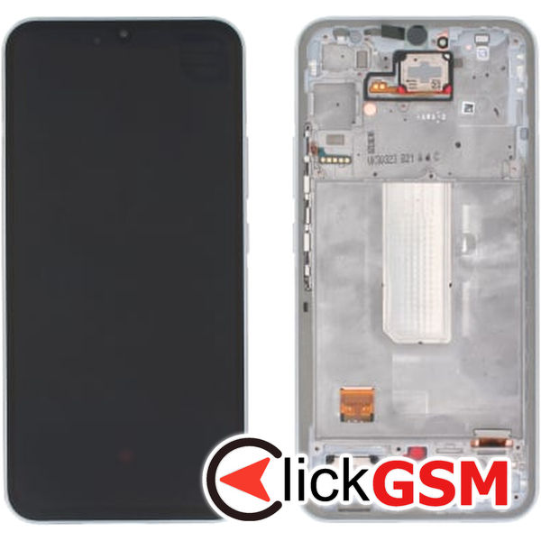 Piesa Piesa Display Original Cu Touchscreen Si Rama Argintiu Samsung Galaxy A34 5g 34zt