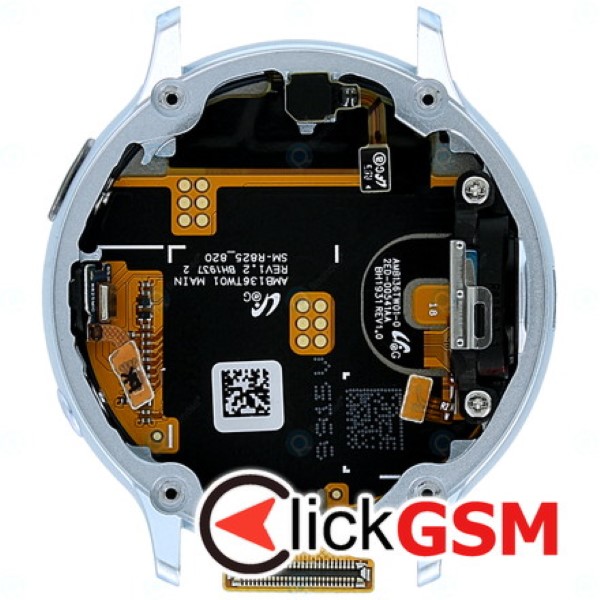 Piesa Display Original Cu Touchscreen Si Rama Argintiu Samsung Galaxy Watch Active 2 44mm W67