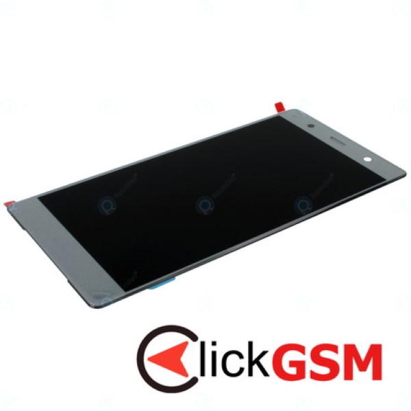 Piesa Display Original Cu Touchscreen Si Rama Argintiu Sony Xperia Xz2 Premium 15rg