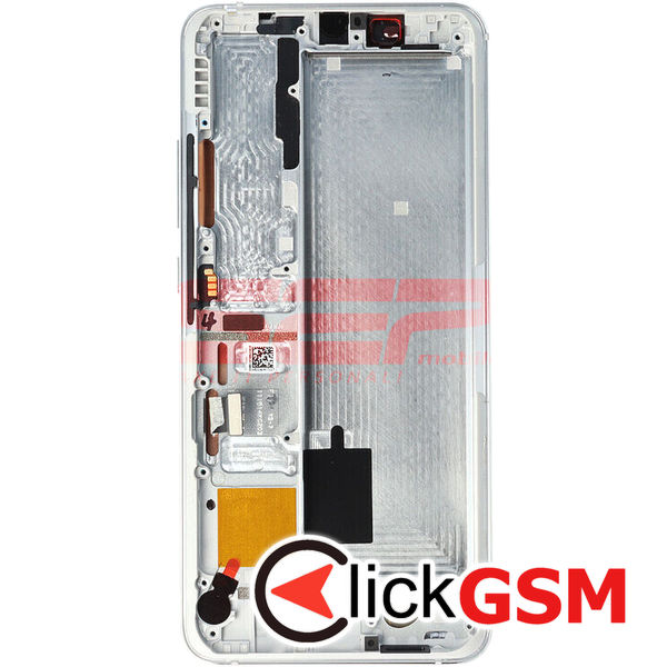 Piesa Display Original Cu Touchscreen Si Rama Argintiu Xiaomi Mi Note 10 4pmx