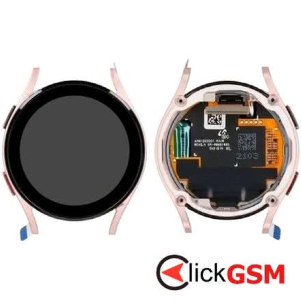 Piesa Piesa Display Original Cu Touchscreen Si Rama Auriu Roz Samsung Galaxy Watch 4 40mm 1i5p