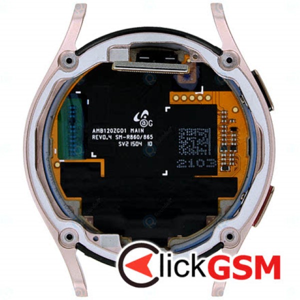 Piesa Piesa Display Original Cu Touchscreen Si Rama Auriu Roz Samsung Galaxy Watch 4 40mm 1jg5