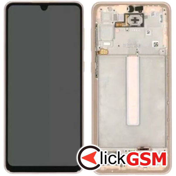 Piesa Piesa Display Original Cu Touchscreen Si Rama Auriu Samsung Galaxy A33 5g 2dl8