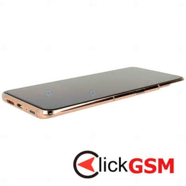 Piesa Piesa Display Original Cu Touchscreen Si Rama Auriu Samsung Galaxy A80 Nfx