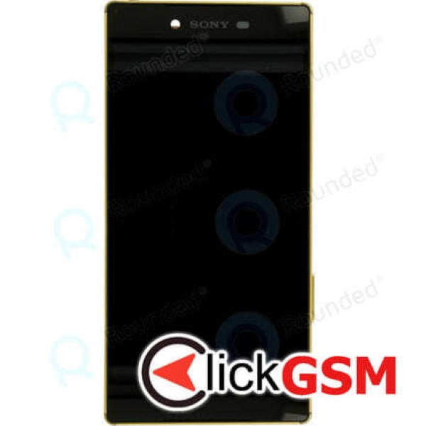 Piesa Piesa Display Original Cu Touchscreen Si Rama Auriu Sony Xperia Z5 Premium Zgc