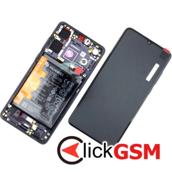 Piesa Display Original Cu Touchscreen Si Rama Black Huawei P30 4m2b