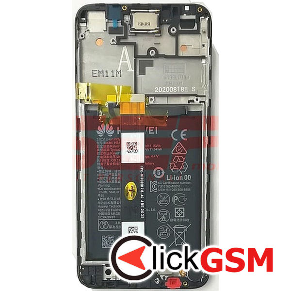 Piesa Display Original Cu Touchscreen Si Rama Black Huawei Y5p 4pi7